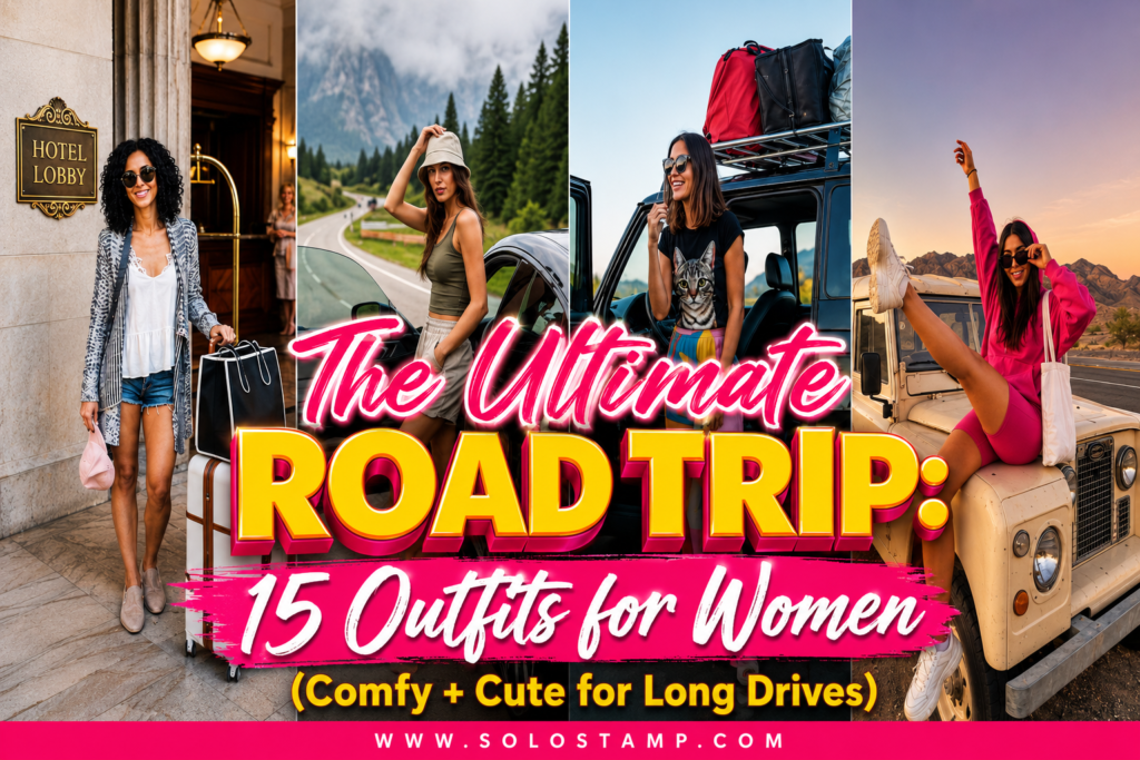 The Ultimate Road Trip: 15 Outfits for Women (Comfy + Cute for Long Drives)