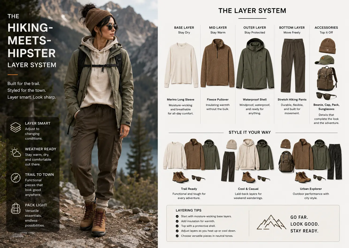 The Hiking-Meets-Hipster Layer System