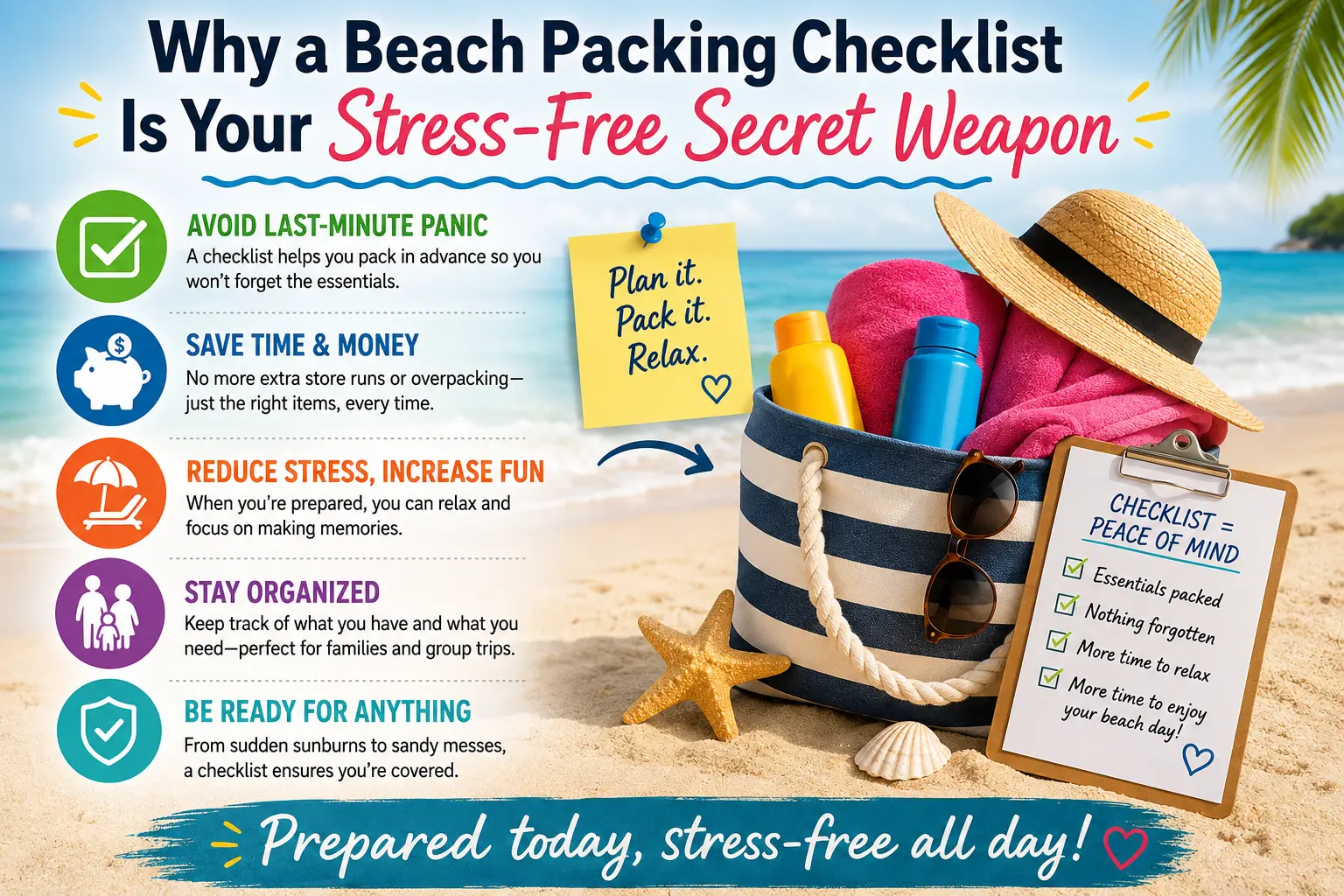 Why a Beach Packing Checklist Is Your Stress-Free Secret Weapon
