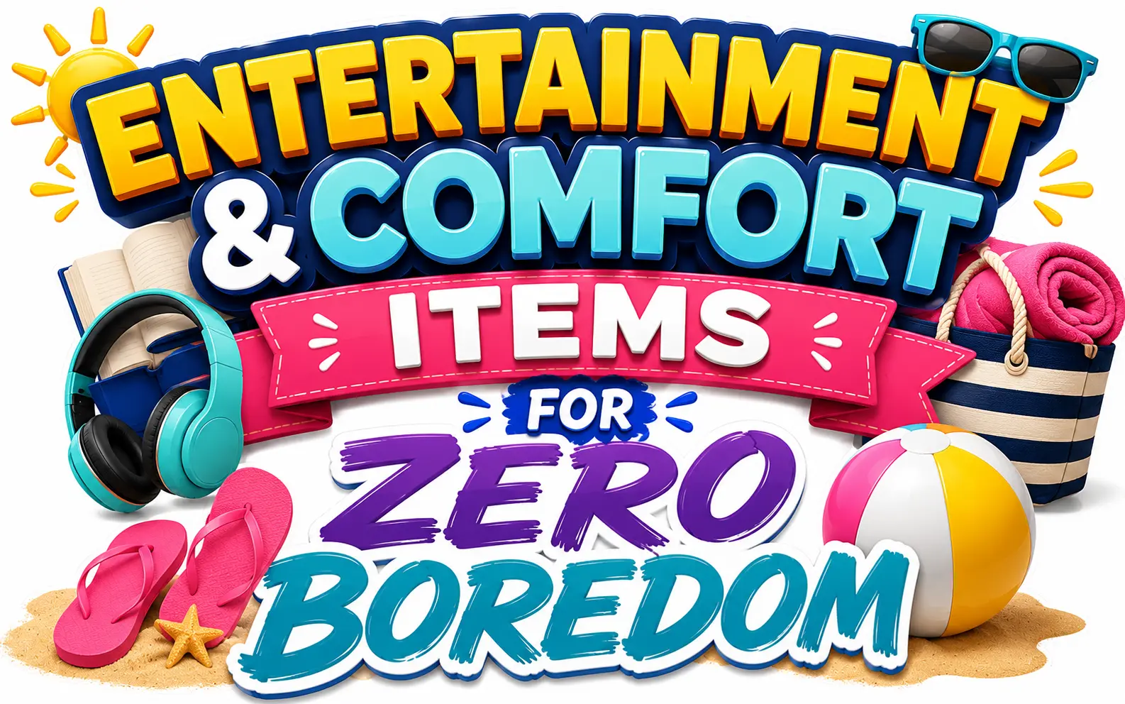 Entertainment & Comfort Items for Zero Boredom