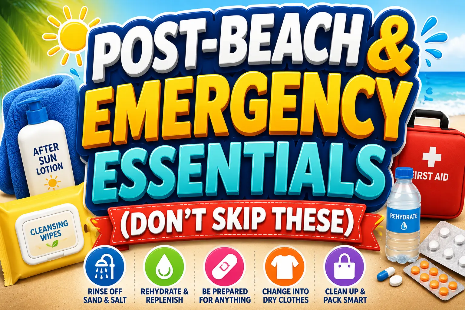 Post-Beach & Emergency Essentials (Don’t Skip These)