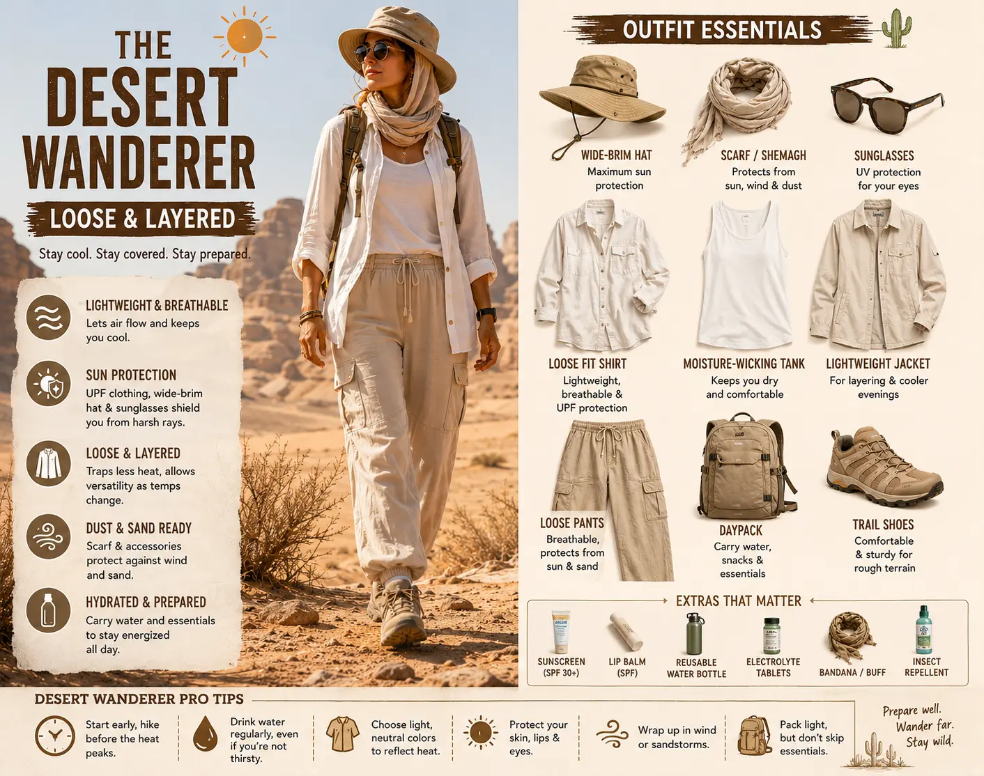The Desert Wanderer: Loose & Layered