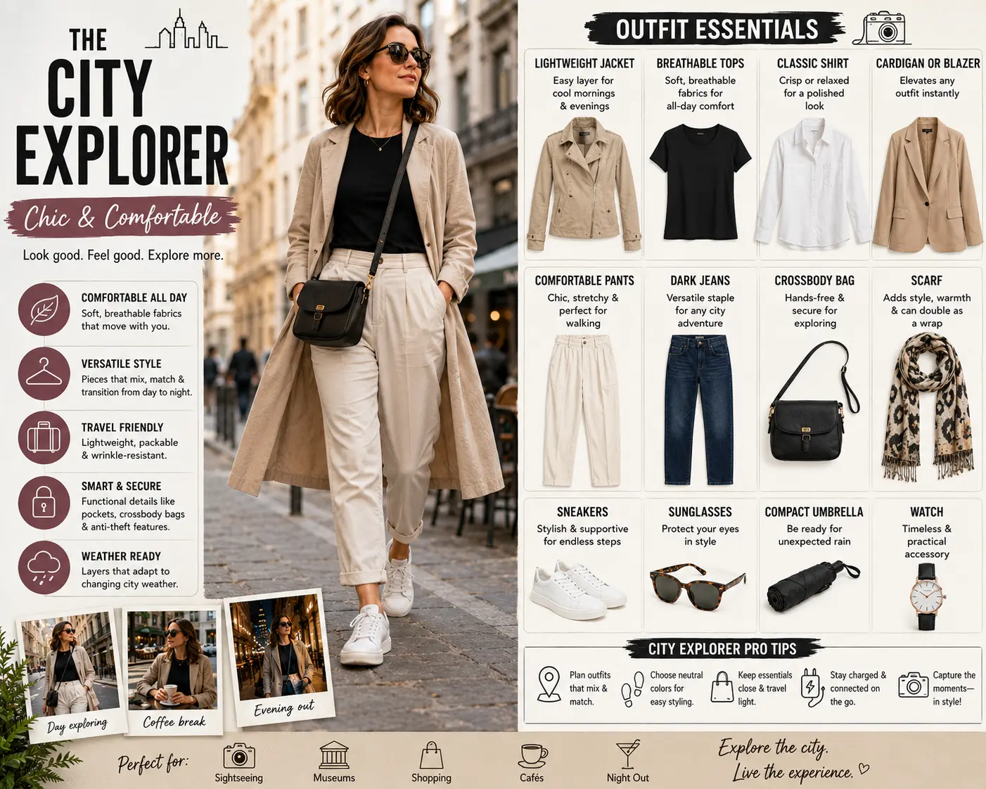 The City Explorer: Chic & Comfortable
