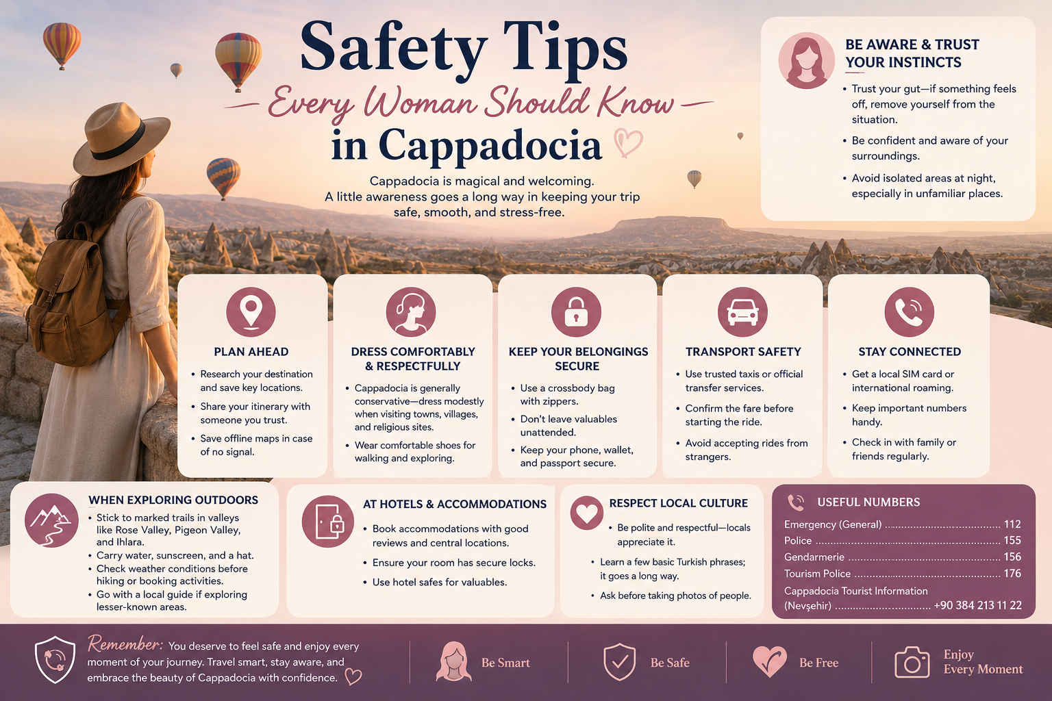 Safety Tips Every Woman Should Know in Cappadocia