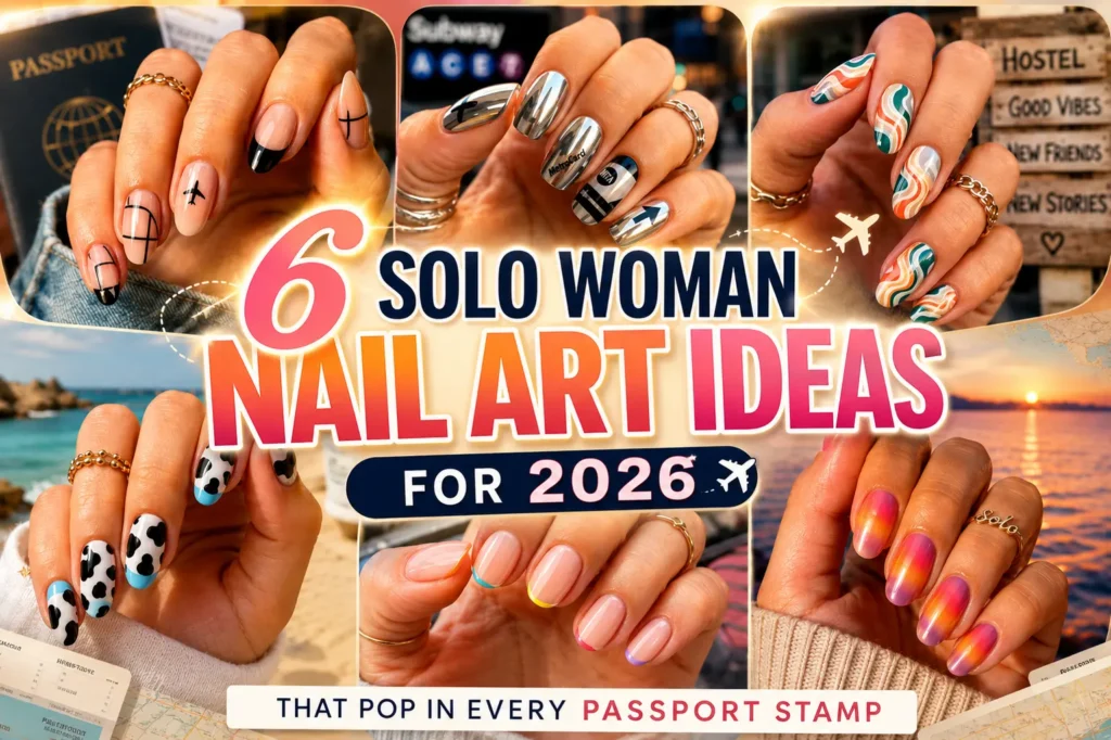 6 Solo Woman Nail Art Ideas for 2026 That Pop in Every Passport Stamp