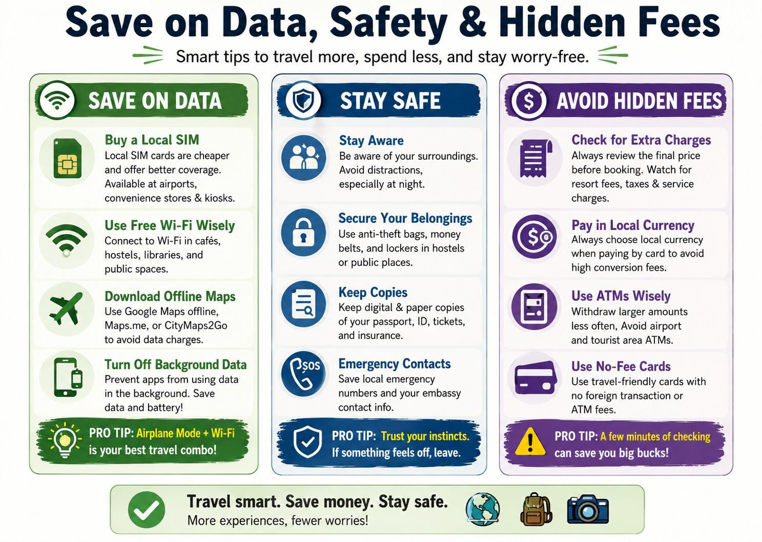 Save on Data, Safety & Hidden Fees