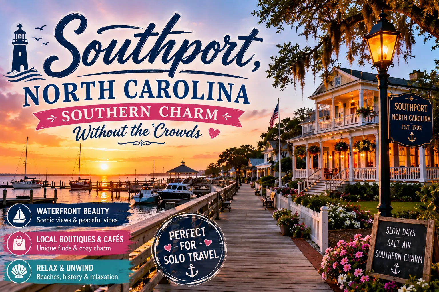 Southport, North Carolina  Southern Charm Without the Crowds
