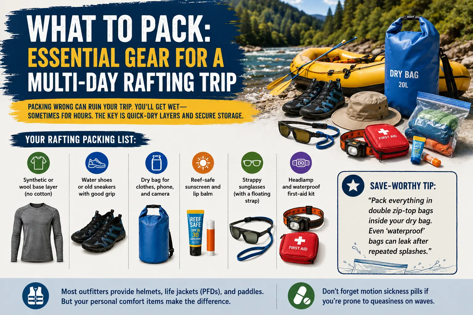 What to Pack: Essential Gear for a Multi Day Rafting Trip