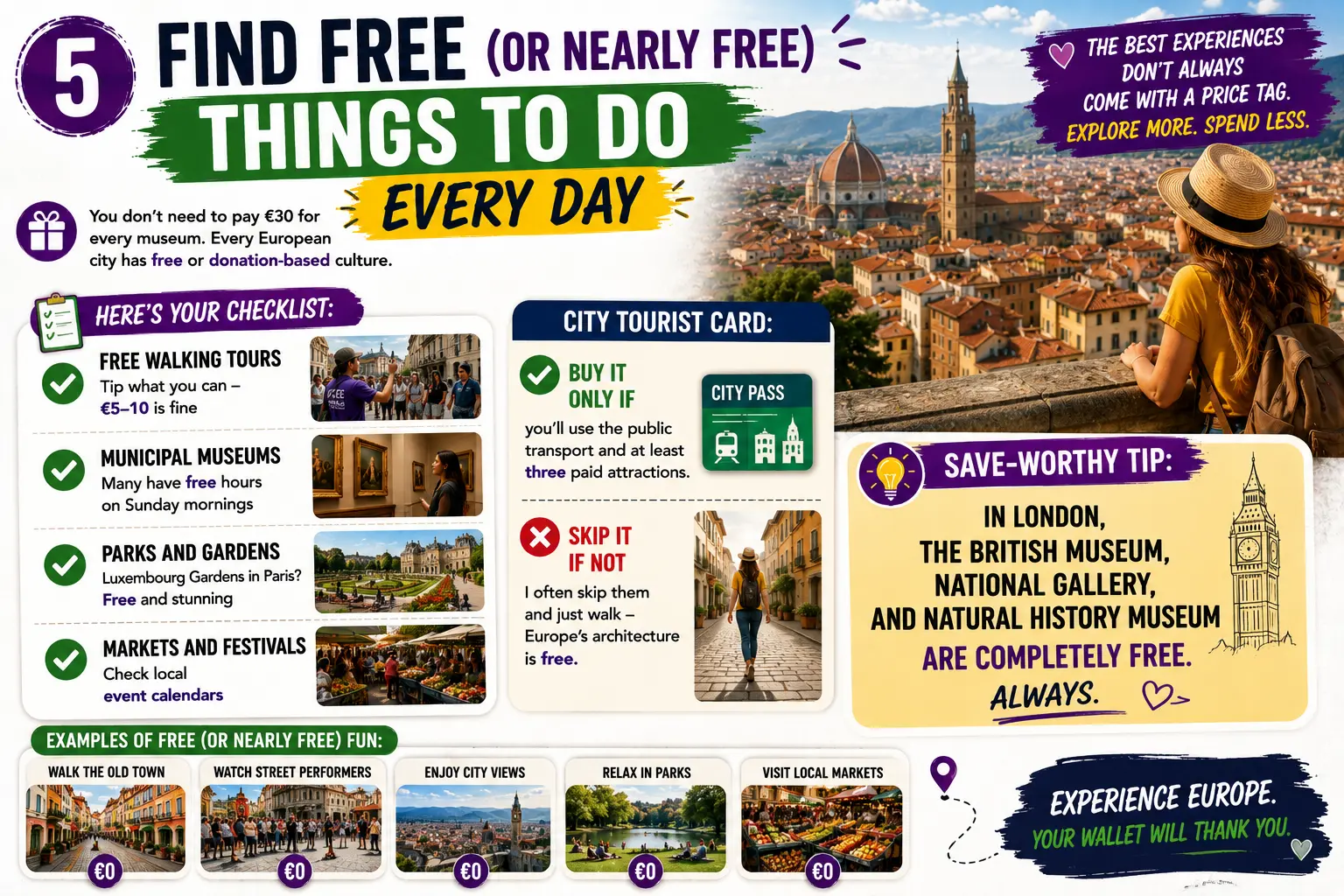 Find Free (or Nearly Free) Things to Do Every Day