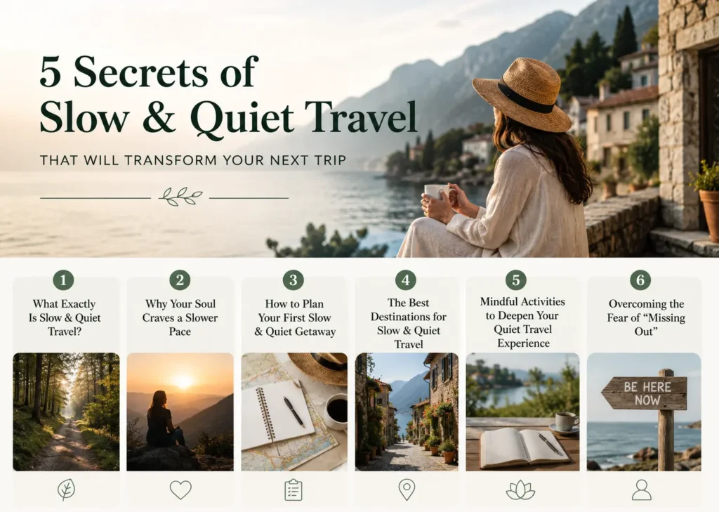 5 Secrets of Slow & Quiet Travel That Will Transform Your Next Trip