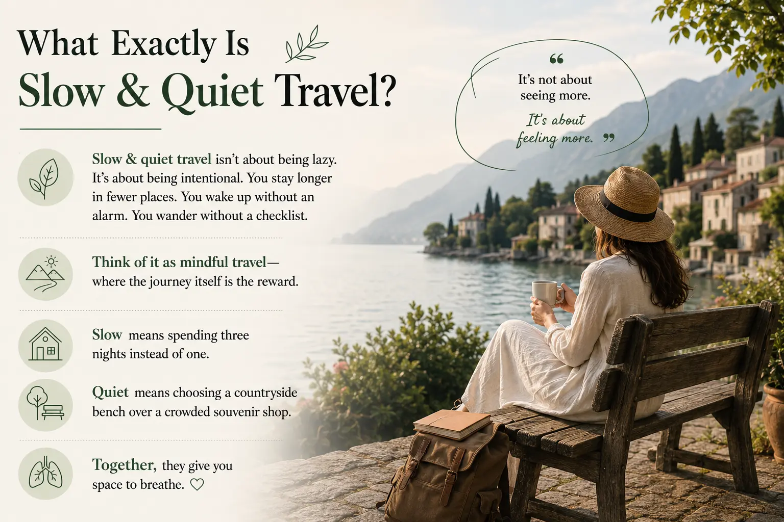 What Exactly Is Slow & Quiet Travel?