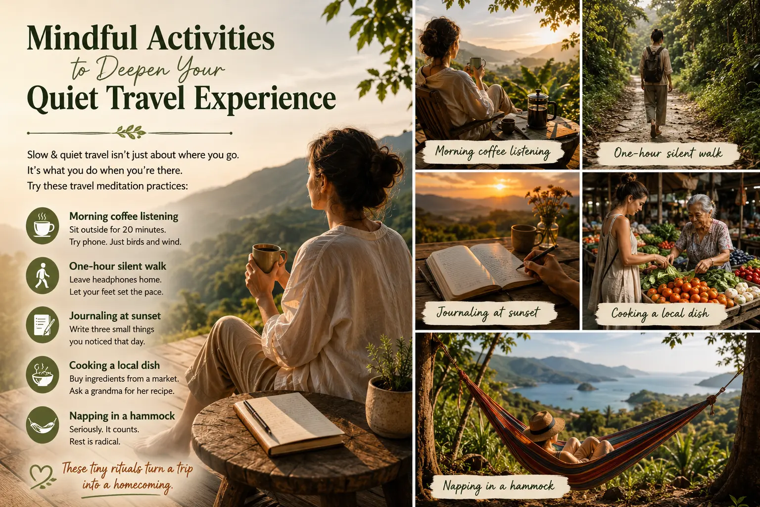 Mindful Activities to Deepen Your Quiet Travel Experience