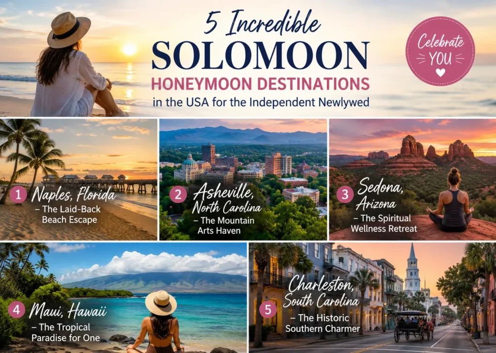 5 Incredible Solomoon Honeymoon Destinations in the USA for the Independent