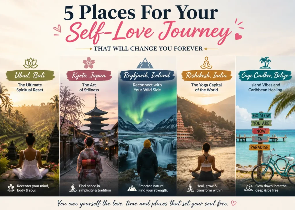 5 Places For Your Self-Love Journey That Will Change You Forever