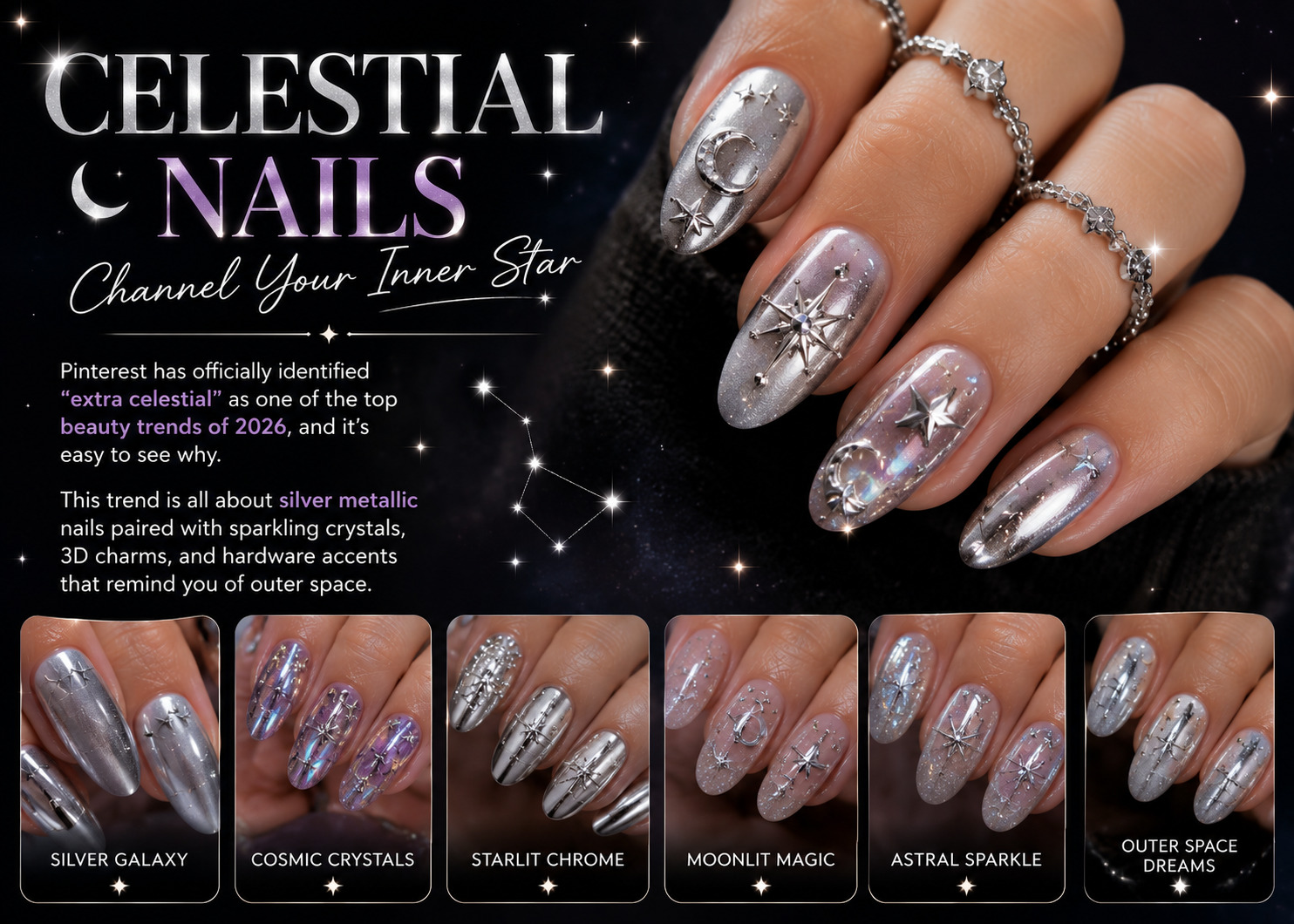 Celestial Nails: Channel Your Inner Star