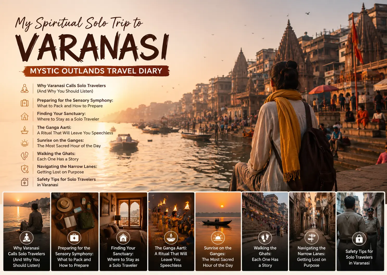 
My Spiritual Solo Trip to Varanasi | Mystic Outlands Travel Diary: 7 Life-Changing Lessons from the City of Light
﻿