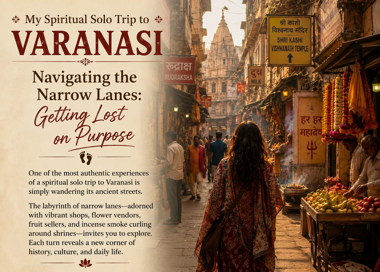 Navigating the Narrow Lanes: Getting Lost on Purpose