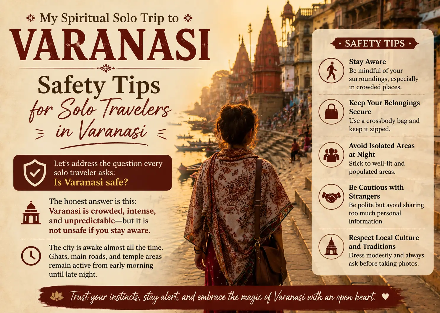 Safety Tips for Solo Travelers in Varanasi