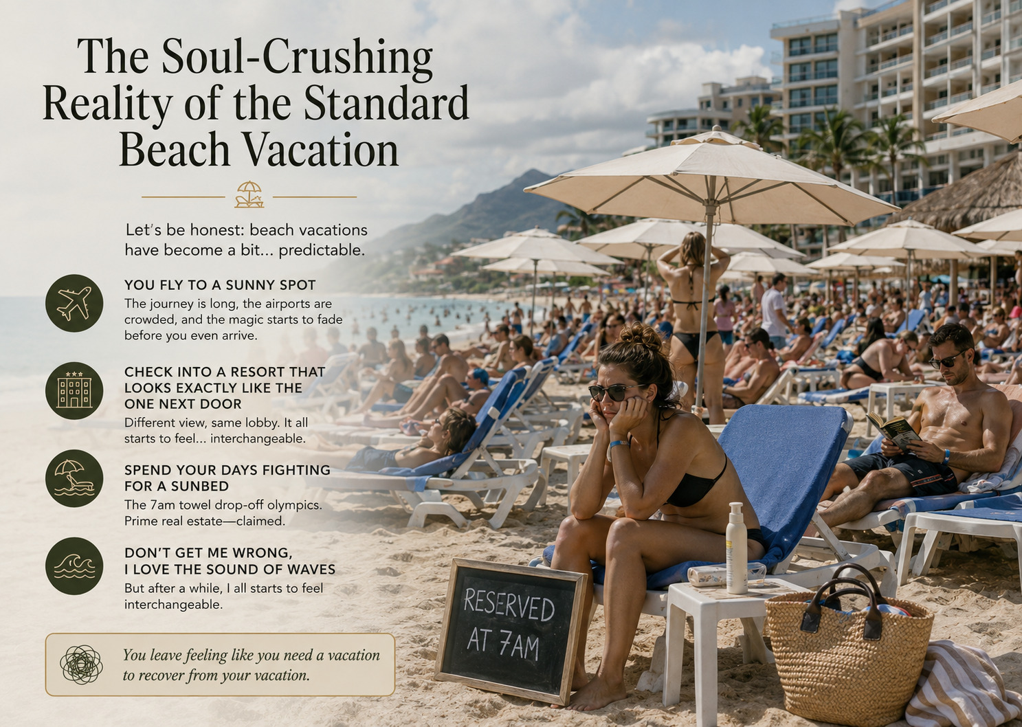 The Soul-Crushing Reality of the Standard Beach Vacation