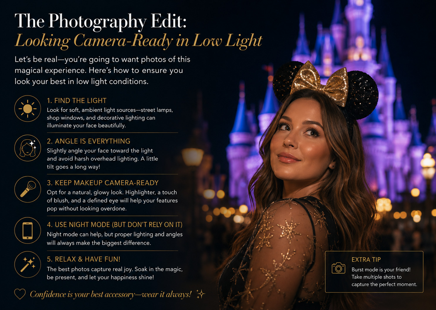  The Photography Edit: Looking Camera-Ready in Low Light