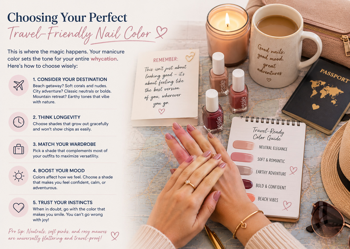 Choosing Your Perfect Travel-Friendly Nail Color