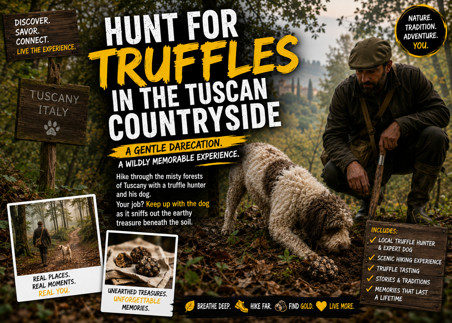  Hunt for Truffles in the Tuscan Countryside (Italy)
