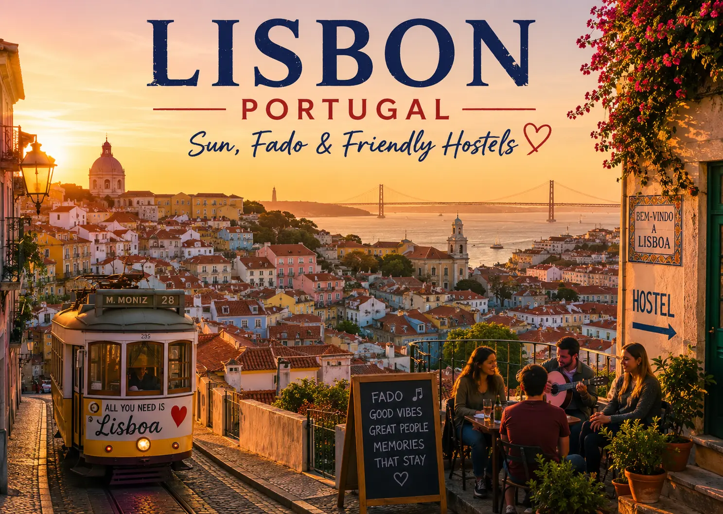  Lisbon, Portugal – Sun, Fado & Friendly Hostels