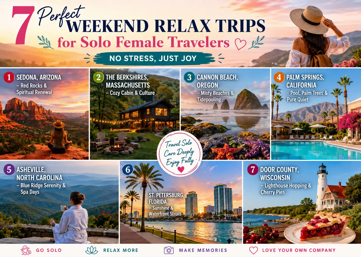 7 Perfect Weekend Relax Trips for Solo Female Travelers (No Stress, Just Joy)
