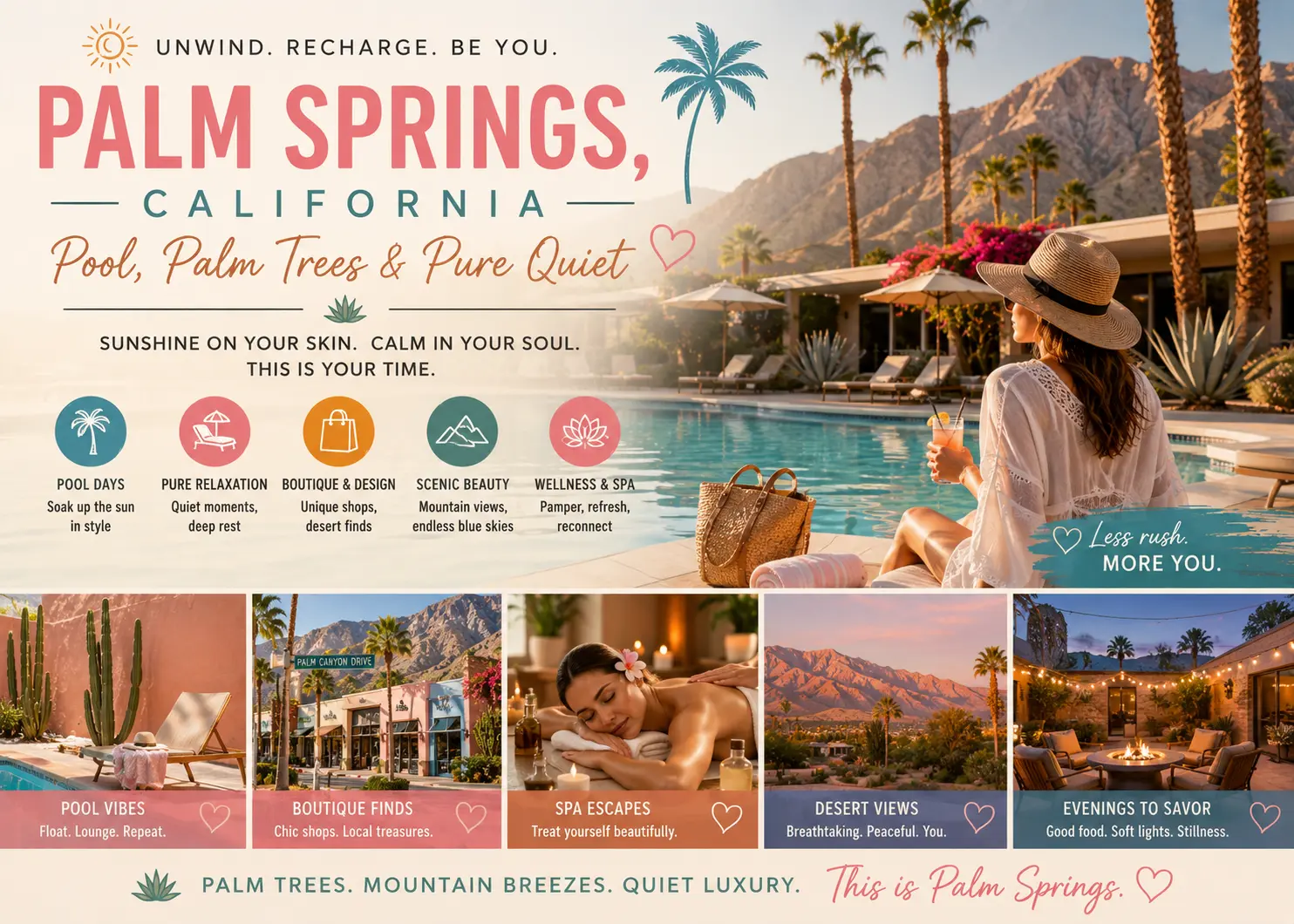  Palm Springs, California – Pool, Palm Trees & Pure Quiet