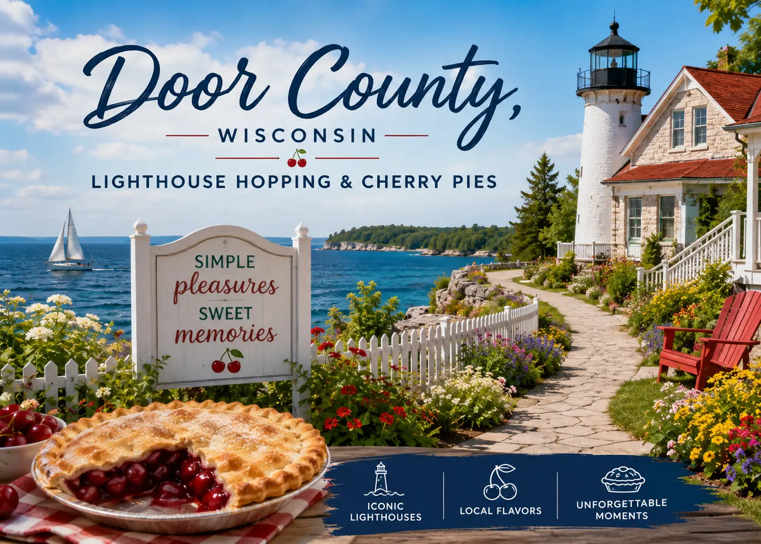 Door County, Wisconsin – Lighthouse Hopping & Cherry Pies