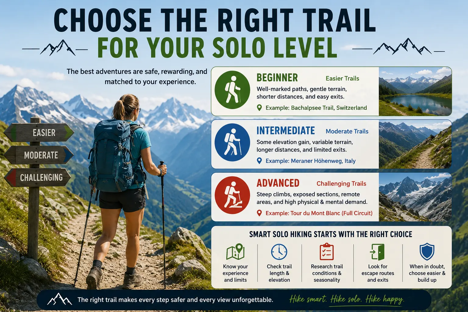 Choose the Right Trail for Your Solo Level