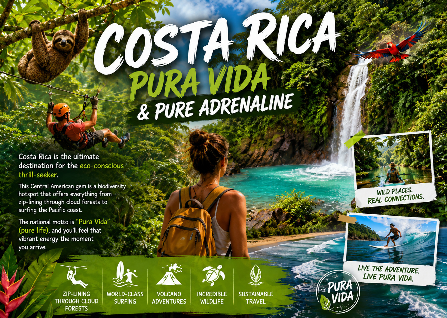 Costa Rica: Pura Vida and Pure Adrenaline