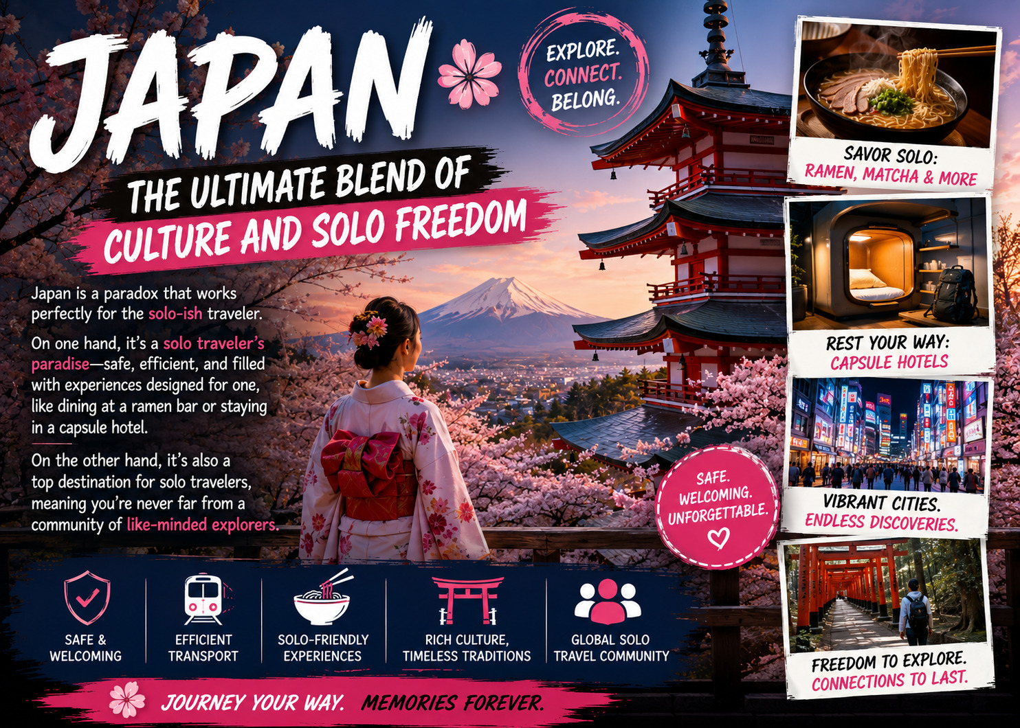  Japan: The Ultimate Blend of Culture and Solo Freedom