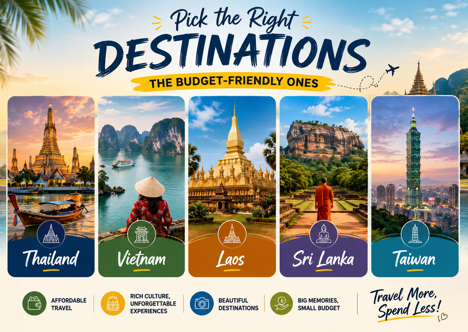 Pick the Right Destinations (The Budget-Friendly Ones)