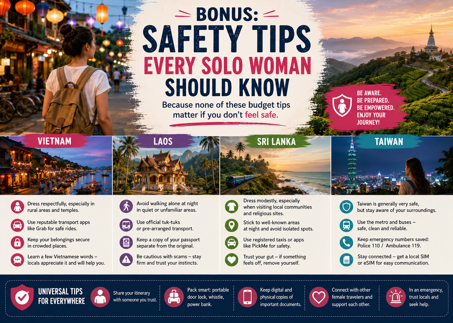 BONUS: Safety Tips Every Solo Woman Should Know