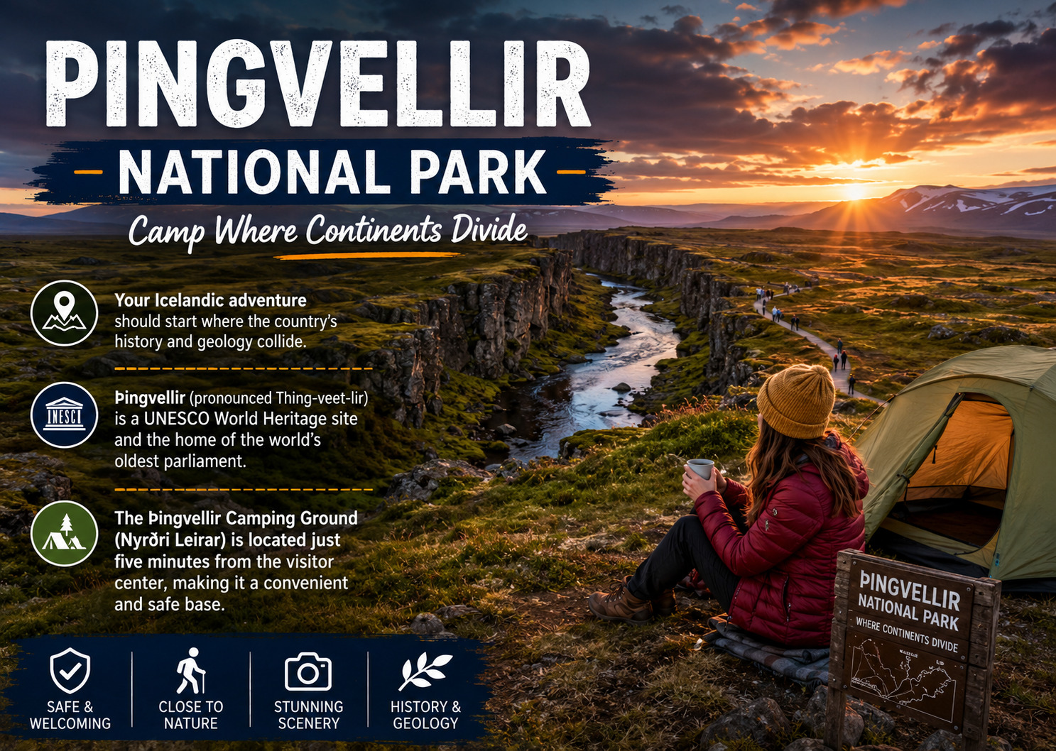 Þingvellir National Park: Camp Where Continents Divide