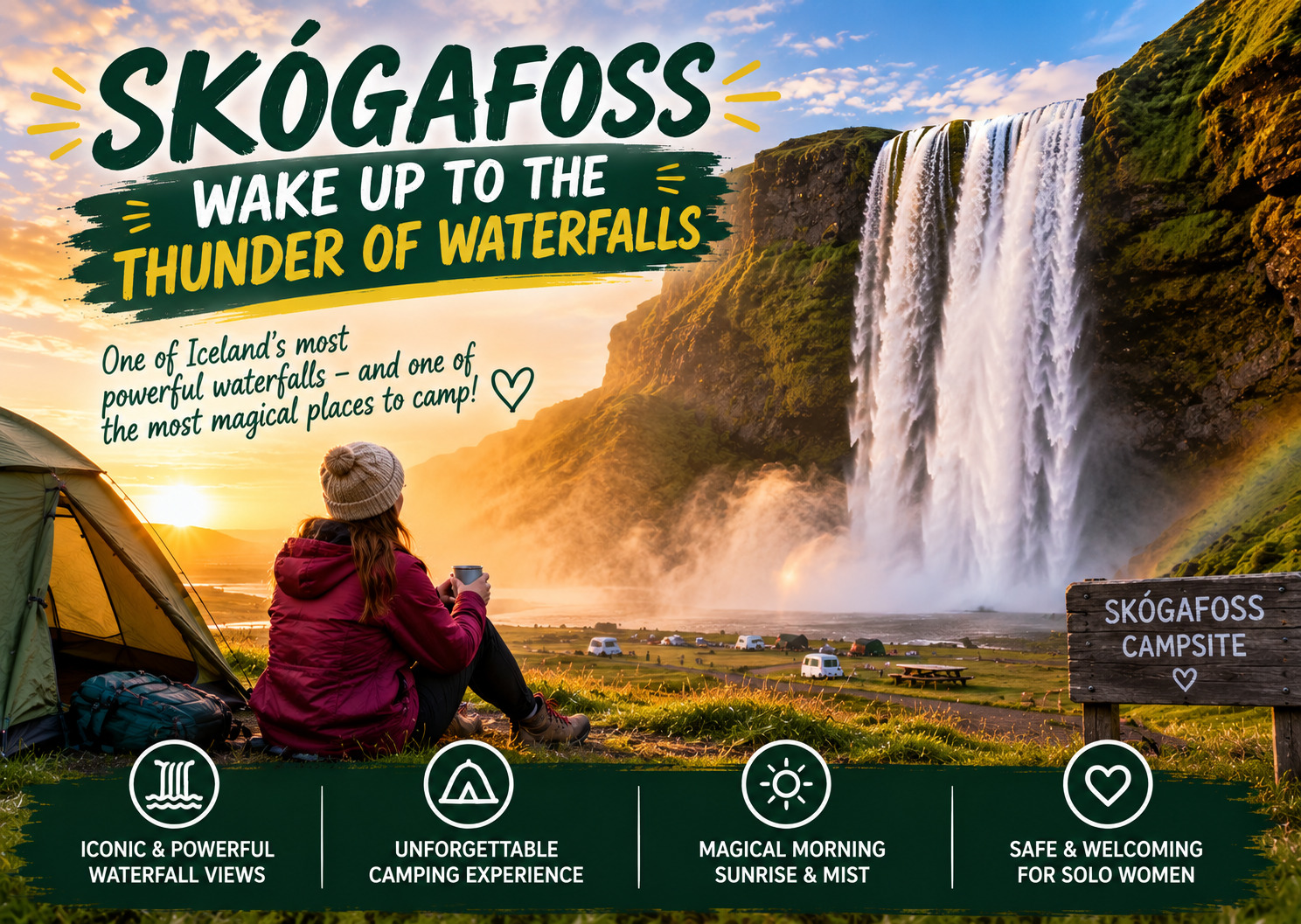 Skógafoss: Wake Up to the Thunder of Waterfalls