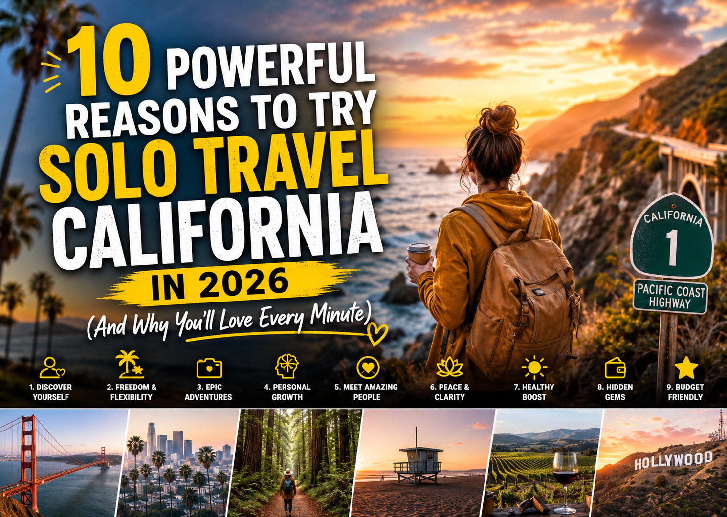 10 Powerful Reasons to Try Solo Travel California in 2026 (And Why You’ll Love Every Minute)