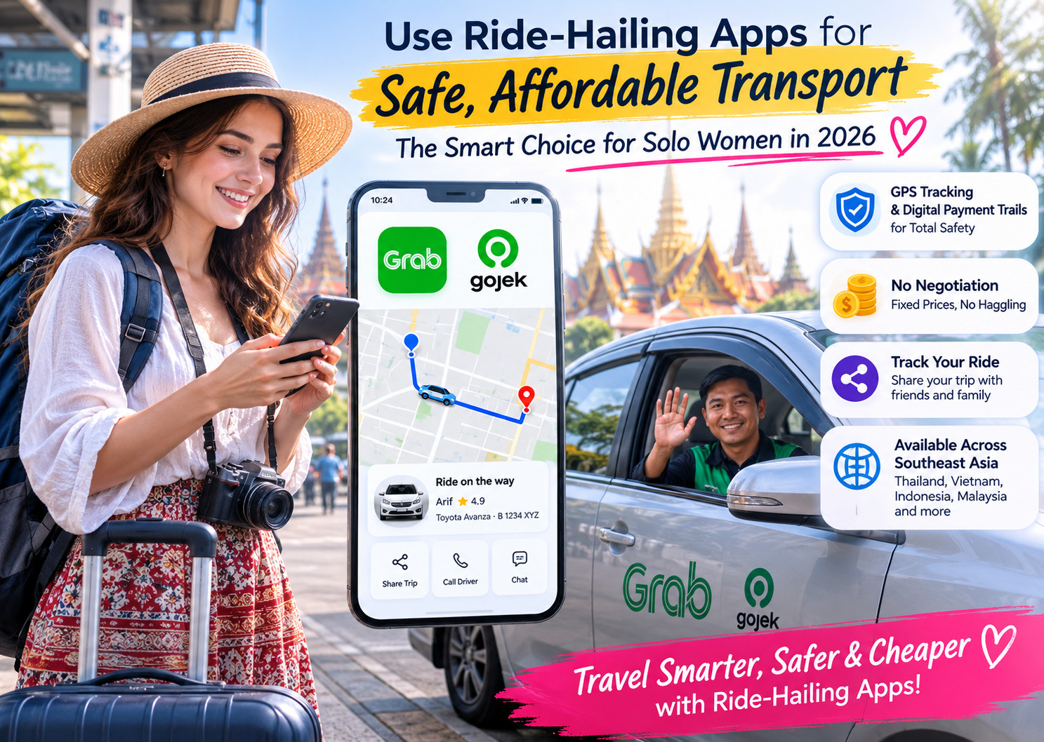 Use Ride-Hailing Apps for Safe, Affordable Transport