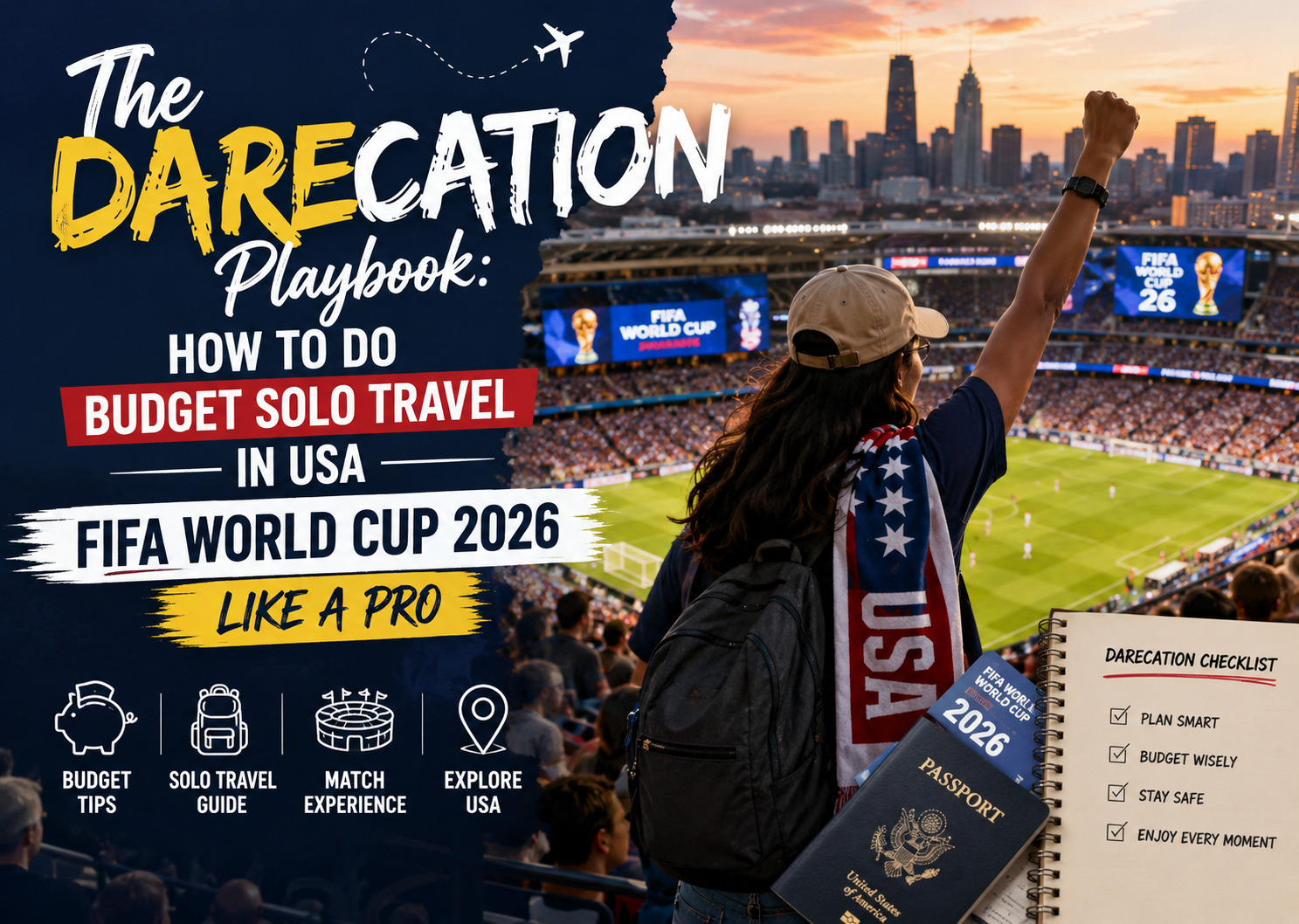 The “Darecation” Playbook: How to Do Budget Solo Travel in USA FIFA World Cup 2026 Like a Pro