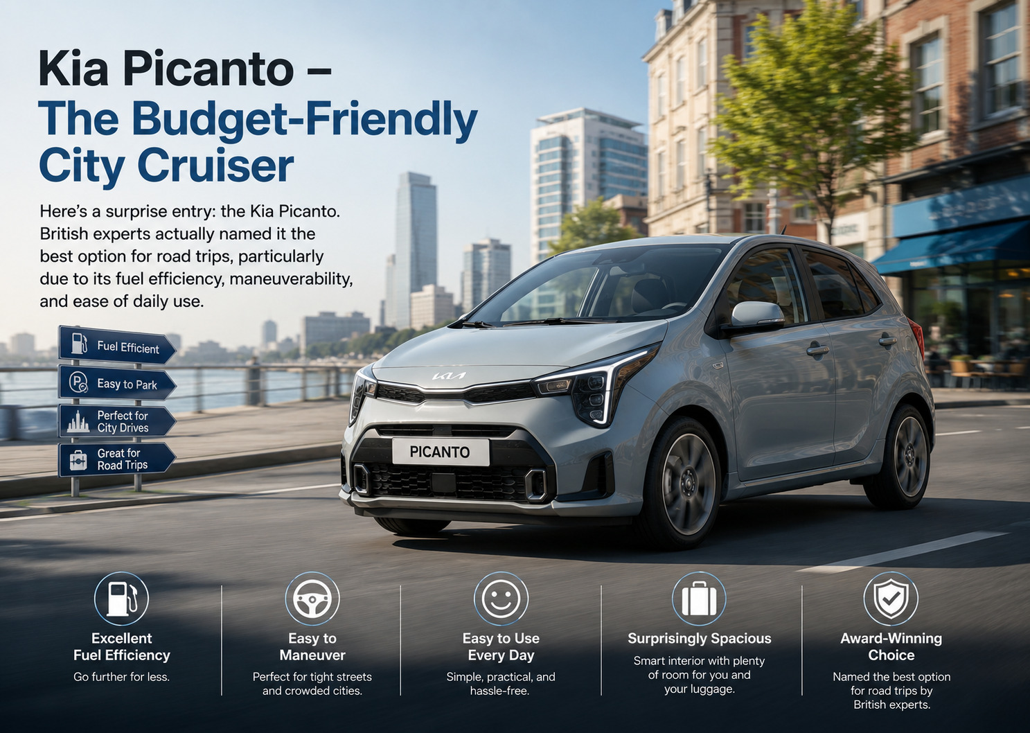 Kia Picanto – The Budget-Friendly City Cruiser