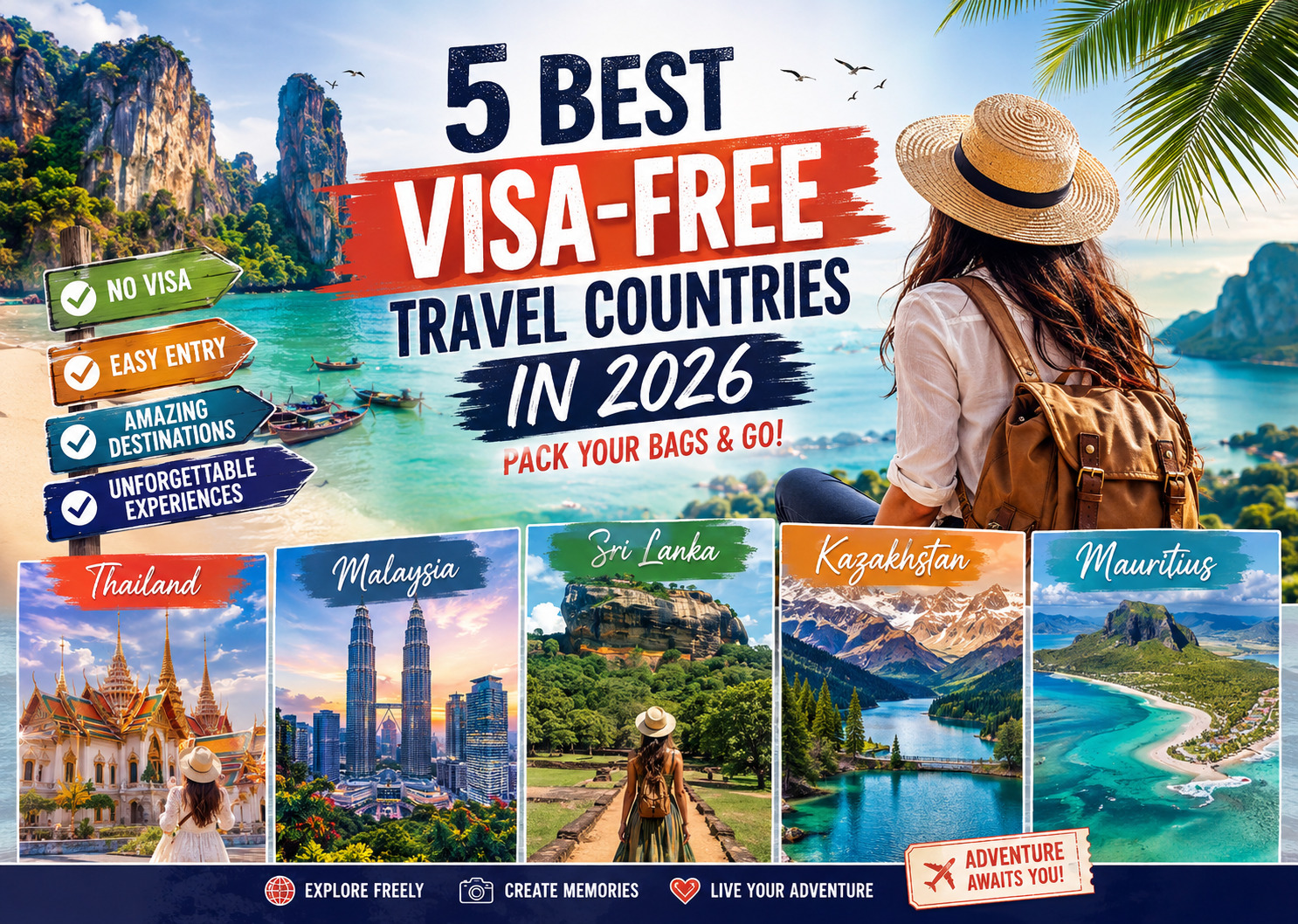 5 Best Visa-Free Travel Countries in 2026: Pack Your Bags & Go!