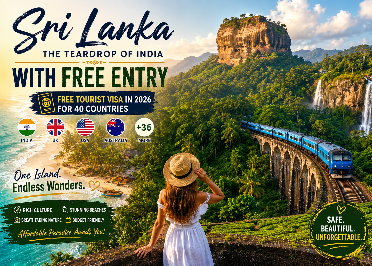 Sri Lanka – The Teardrop of India with Free Entry