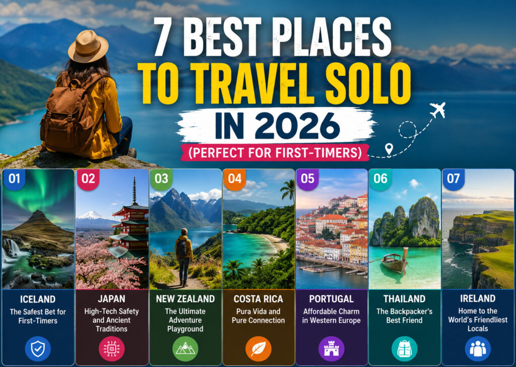 Best Places to Travel Solo in 2026 (Perfect for First-Timers)