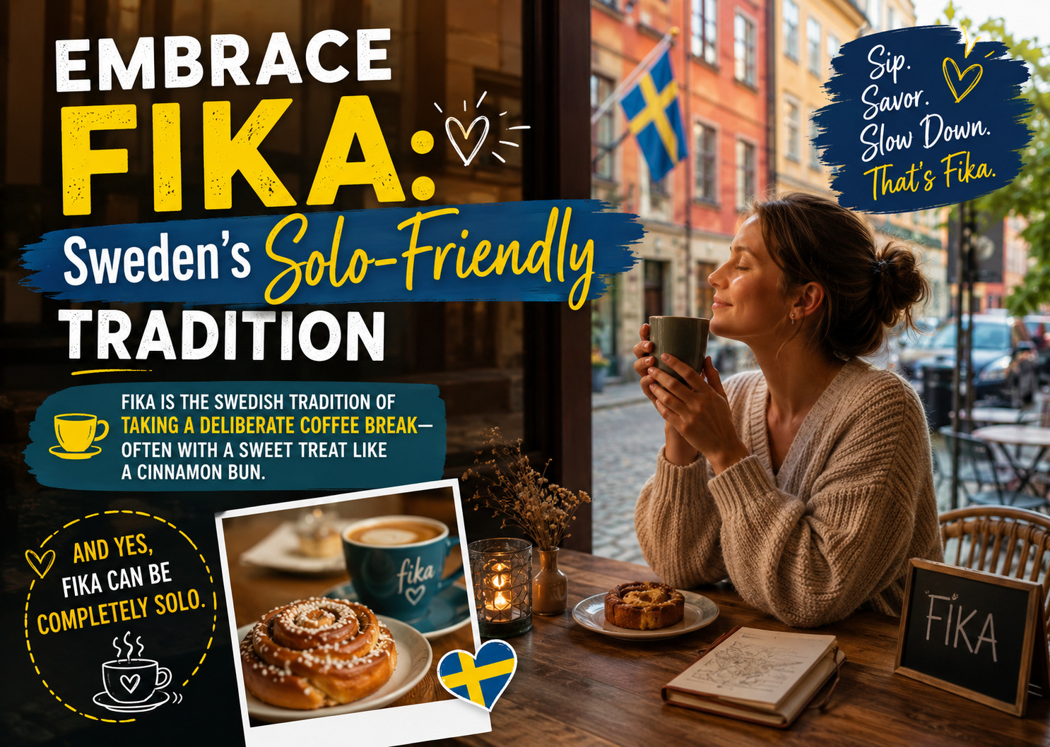 Embrace Fika: Sweden's Solo-Friendly Tradition