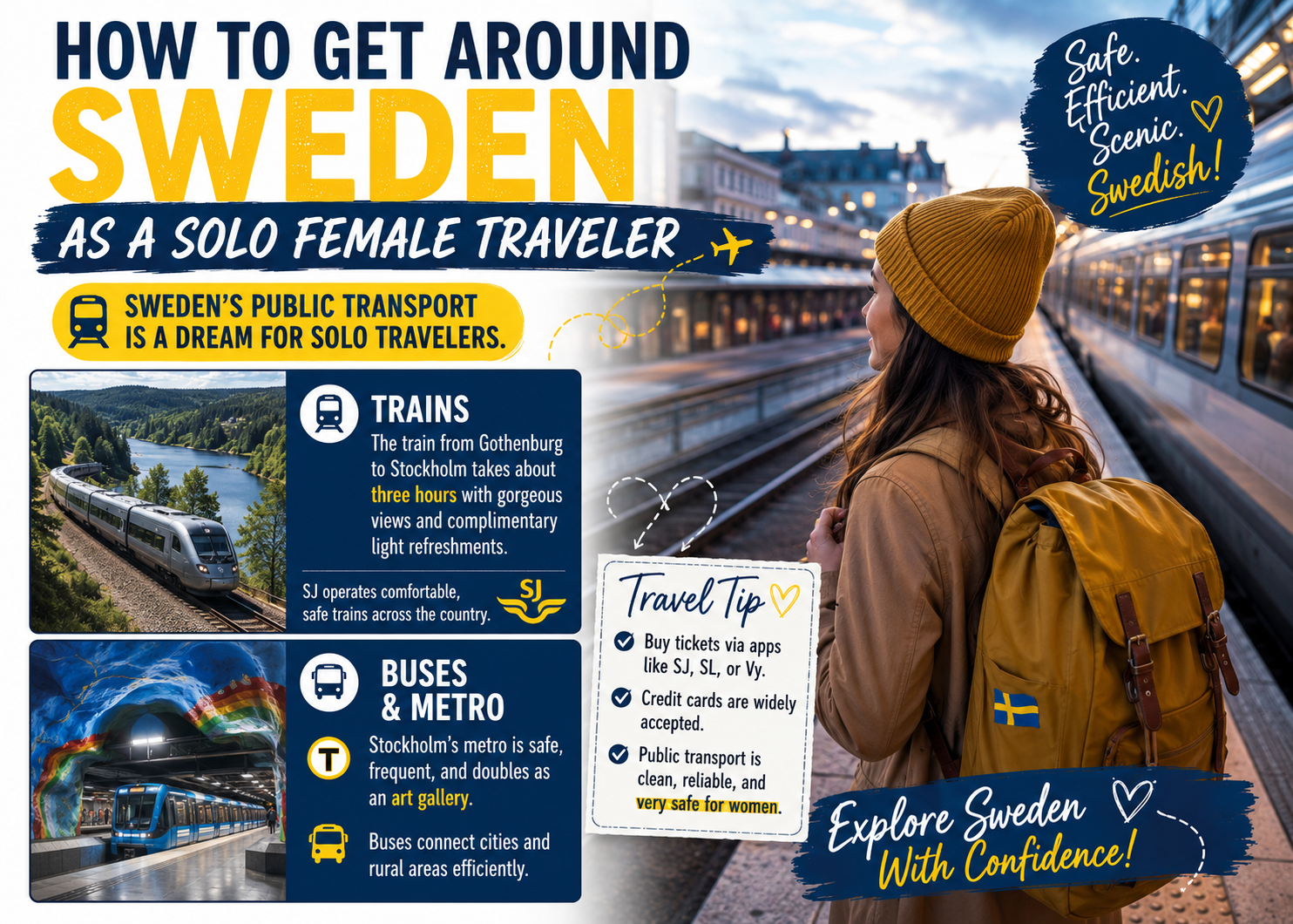 How to Get Around Sweden as a Solo Female Traveler