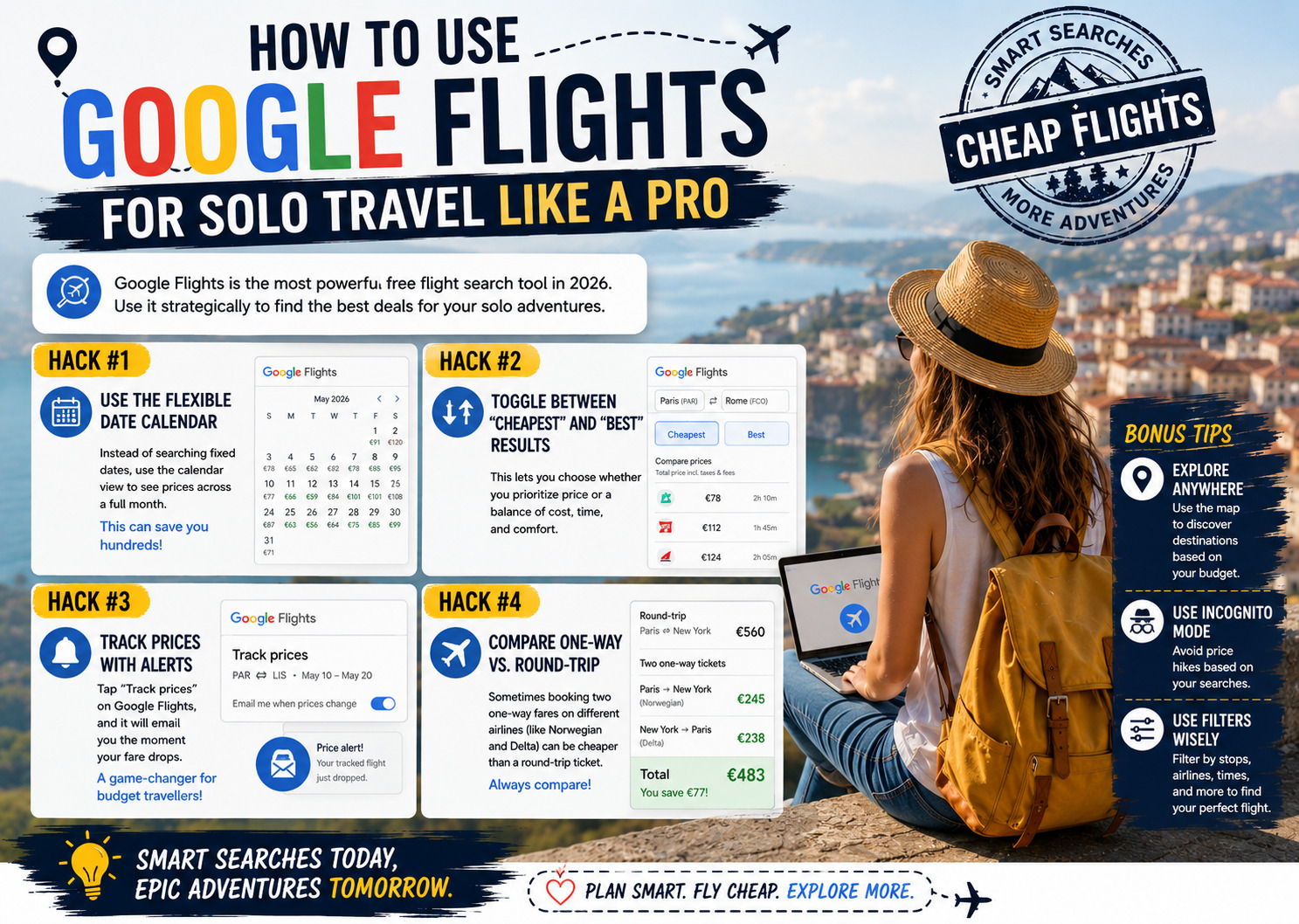 How to Use Google Flights for Solo Travel Like a Pro